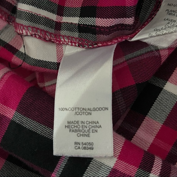 3 FOR $30 DEAL💥 Jones New York Pink Plaid Tunic Blouse Plus Size 3X - Picture 8 of 10